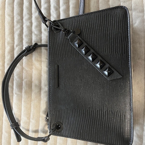 ALDO Black Textured Shoulder Bag - Picture 8 of 12